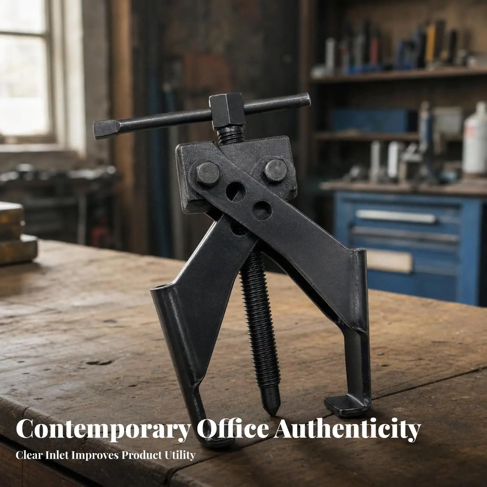 Heavy-Duty Two-Jaw Puller with T-Handle | Compact Mechanical Frame, for Auto Repair