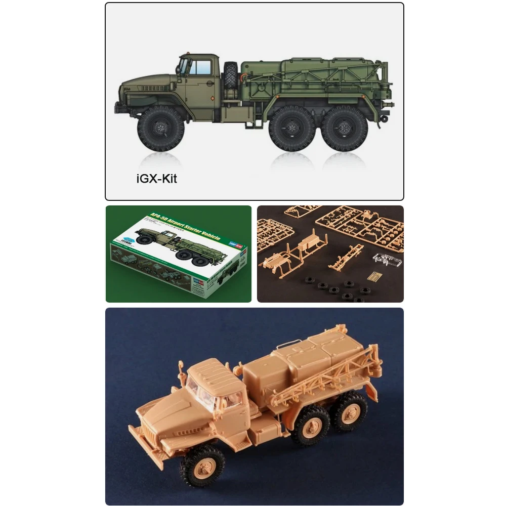 Hobbyboss 82962 1/72 Scale Russian URAL4320 URAL-4320 APA-5D Airport Starter Vehicle Hobby Assembly Plastic Model Building Kit