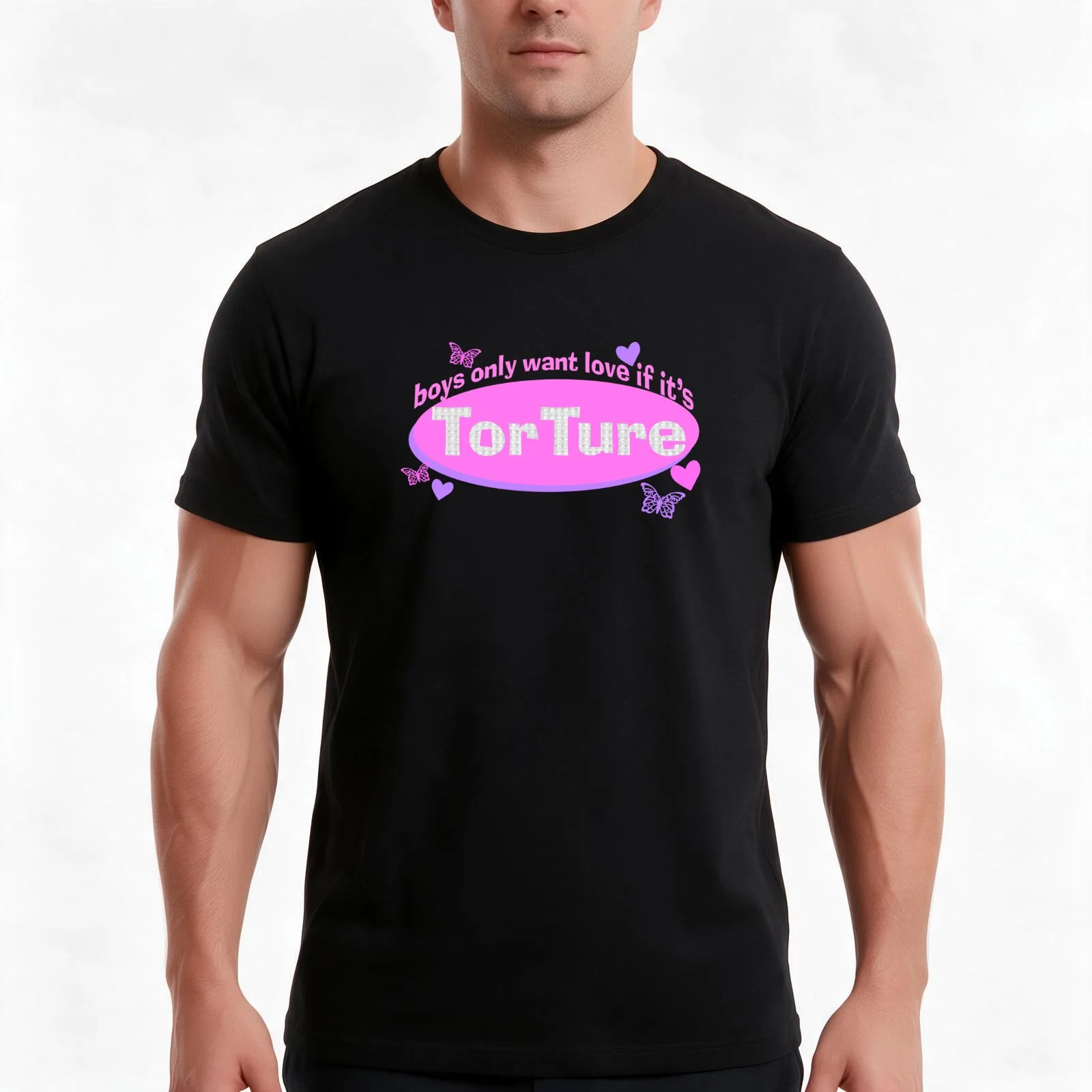 TS 1989 Blank Space clueless boys only want love if it’s torture T-Shirt Summer Casual Cotton Tee Oversized Streetwear Tops