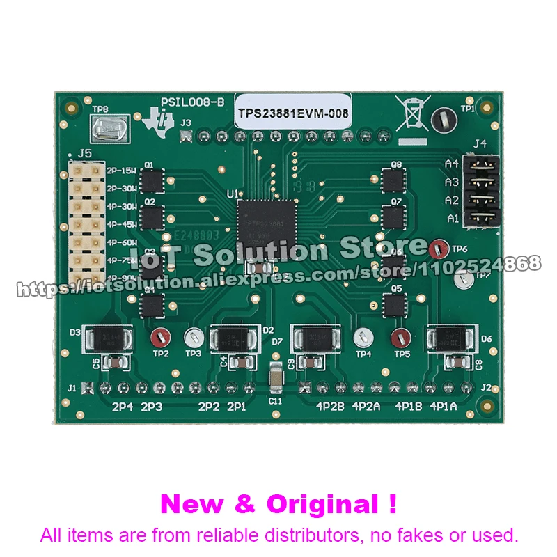 TPS23881EVM-008 TPS23881 daughter card for IEEE 802.3bt ready PoE PSE applications TPS23881EVM 008