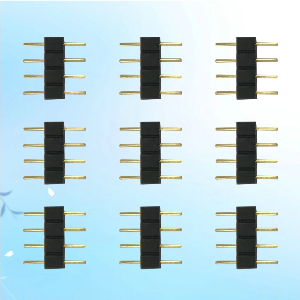 50 قطعة مجموعة توصيل رأس الدبوس ذكر أنثى لشريط LED 5050 ضوء ملون دائرة Pcb تطبيقات إلكترونية ذاتية الصنع