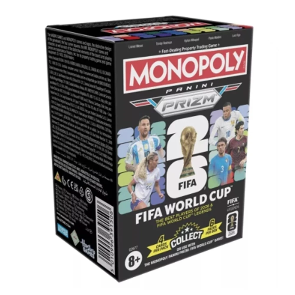 2026 Genuino Panini Prizm FIFA World Cup Monopoly Grenade Box Tarjetas Coleccionables de Estrellas del Fútbol Juguetes y Regalos