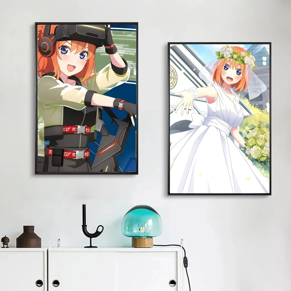 1pc Nakano Yotsuba Animation Five Sisters Poster Poster Art Print Bar Living Room Furniture Decor