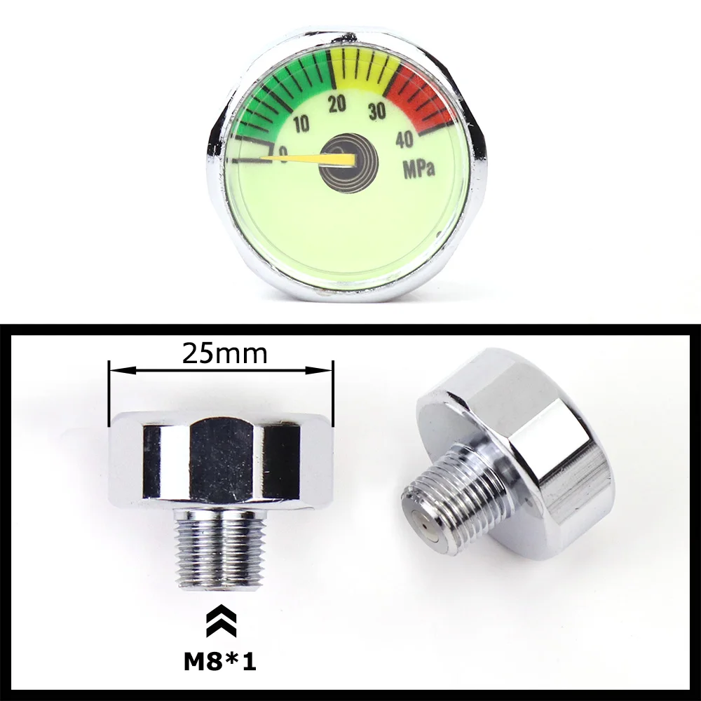 Manometro Manometro Air Mini Micro Manometro |   Filettatura 1/8BSP(G1/8) 1/8NPT M10 M8 |   30PSI 300PSI 5000PSI 6000PSI 350BAR