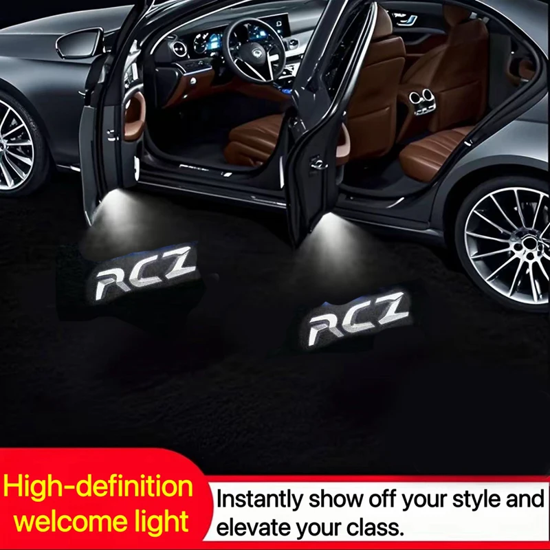 LED Car Door Emblem Light Welcome Lamp WirelessLaser Projector Auto Accessories for Peugeot RCZ 5008 4008 408 407 3008 508 308