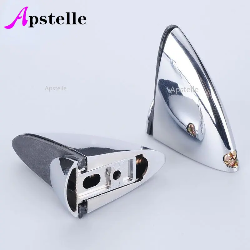 APSTELLE 1Pc Adjustable Glass Shelf Holder Clamp Brackets ChromeBathroom Support Clamps Bracket Shelves Holder Home Improvement