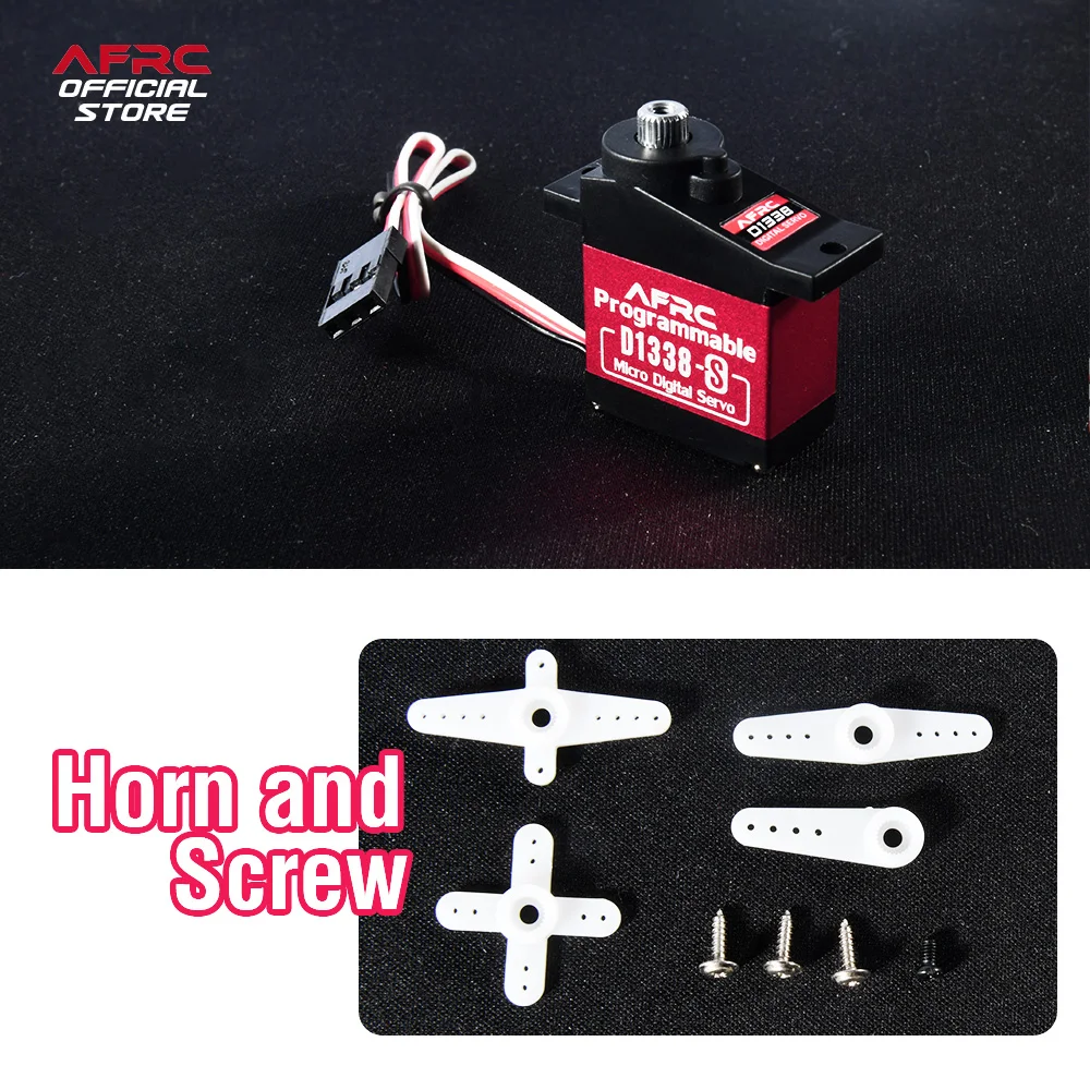 AFRC-D1338TG-S 9g 13g Programmable Micro Digital Servo For RC Crawler Car Gearbox Differential Lock Fixed Wing Aircraft DIY