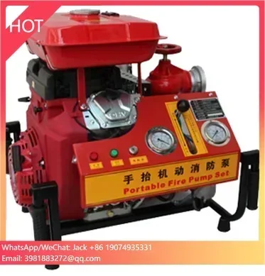 25HP Portable Fire Fighting Pump with 4 Stroke 2 Cylinder Air Cooling Engine