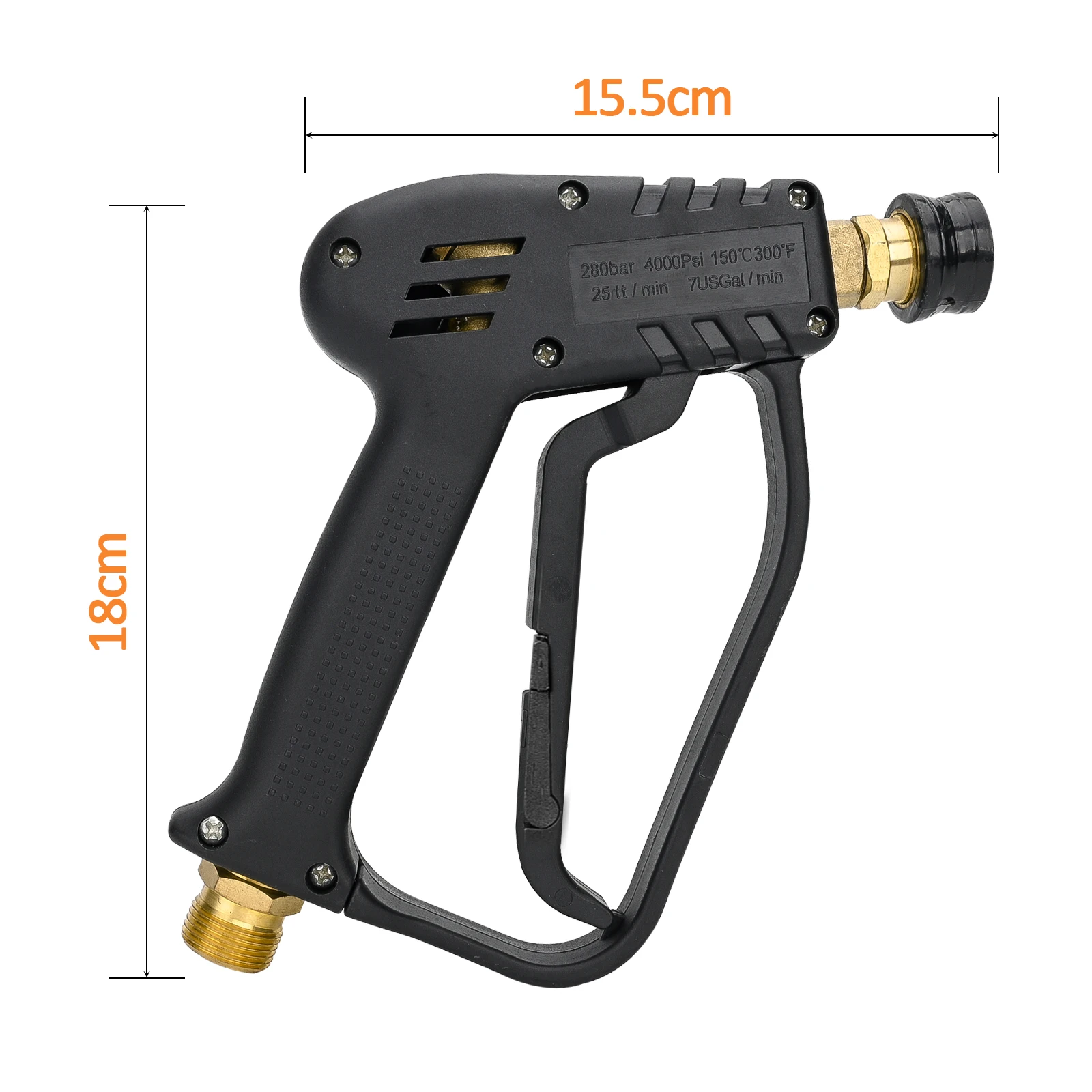High Pressure Cleaning Water Gun 4000psi M22 G1/4 for Professional Electric High Pressure Washers - view 5