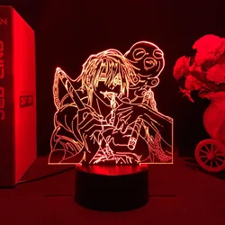 Anime Jujutsu Kaisen Nightlight Satoru Gojo Itadori Yuji Fushiguro Toji Action Figure Kids Toys Led Acrylic Stand Birthday Gift