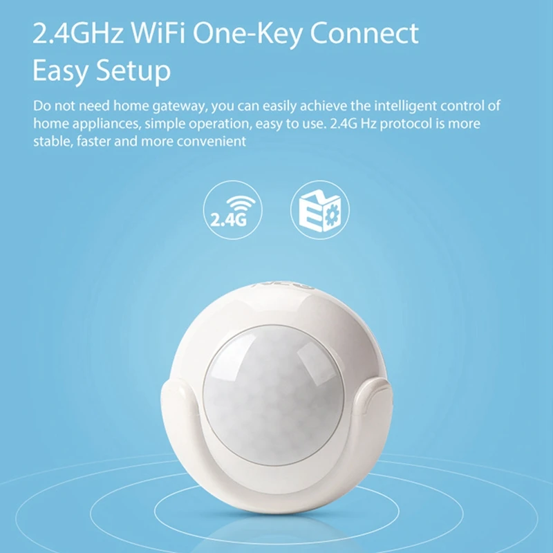 NEO Wifi PIR Motion Sensor 2.4G Wifi Motion Detector adatto per il sistema di sicurezza domestica
