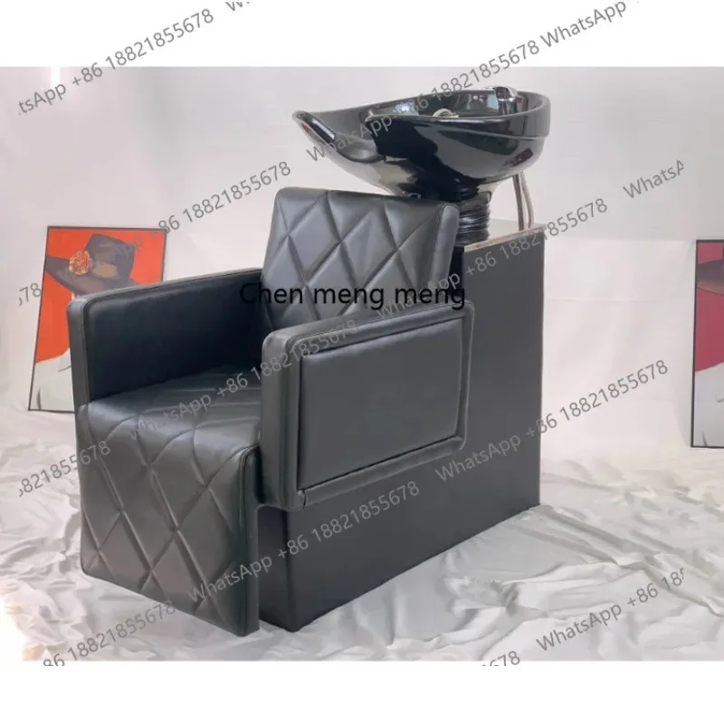 Discounts Modern Commercial Shampoo Bed Barber Shop Stainless Steel Chair Sitting Salon Barber Chair