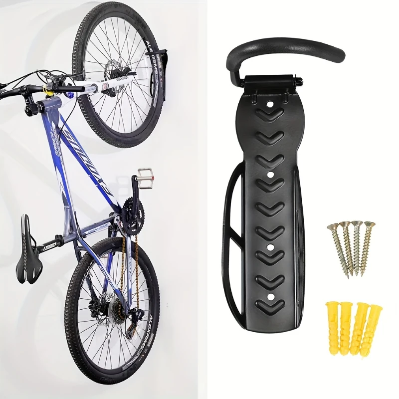 Bicycle Stand Wall Mount MTB Road Bike Rack Stands Steel Storage Hanger Cycling Nonslip Vertical Storage Fixed Hanging Holder