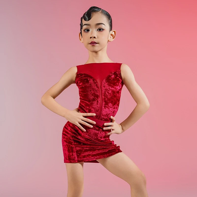 robe-de-danse-latine-sans-manches-en-velours-rouge-pour-filles-costume-de-danse-latine-pour-enfants-robes-de-danse-professionnelles-sl12803