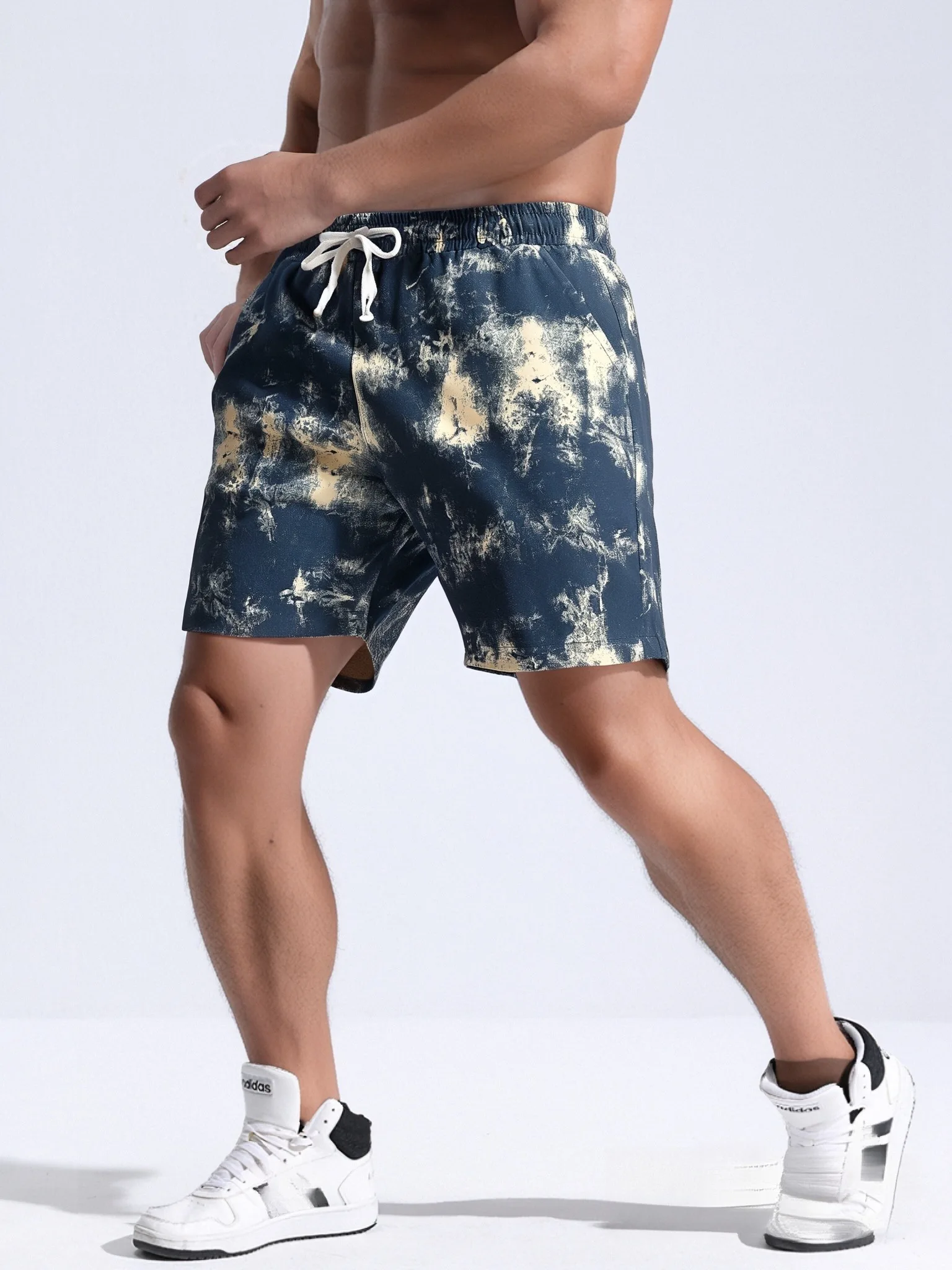 ‌2025 New Men's Beach Shorts Man Luxury Quick Dry Camouflage Summer Sports Casual Gym Streetwear Fashion Running Loose Baggy