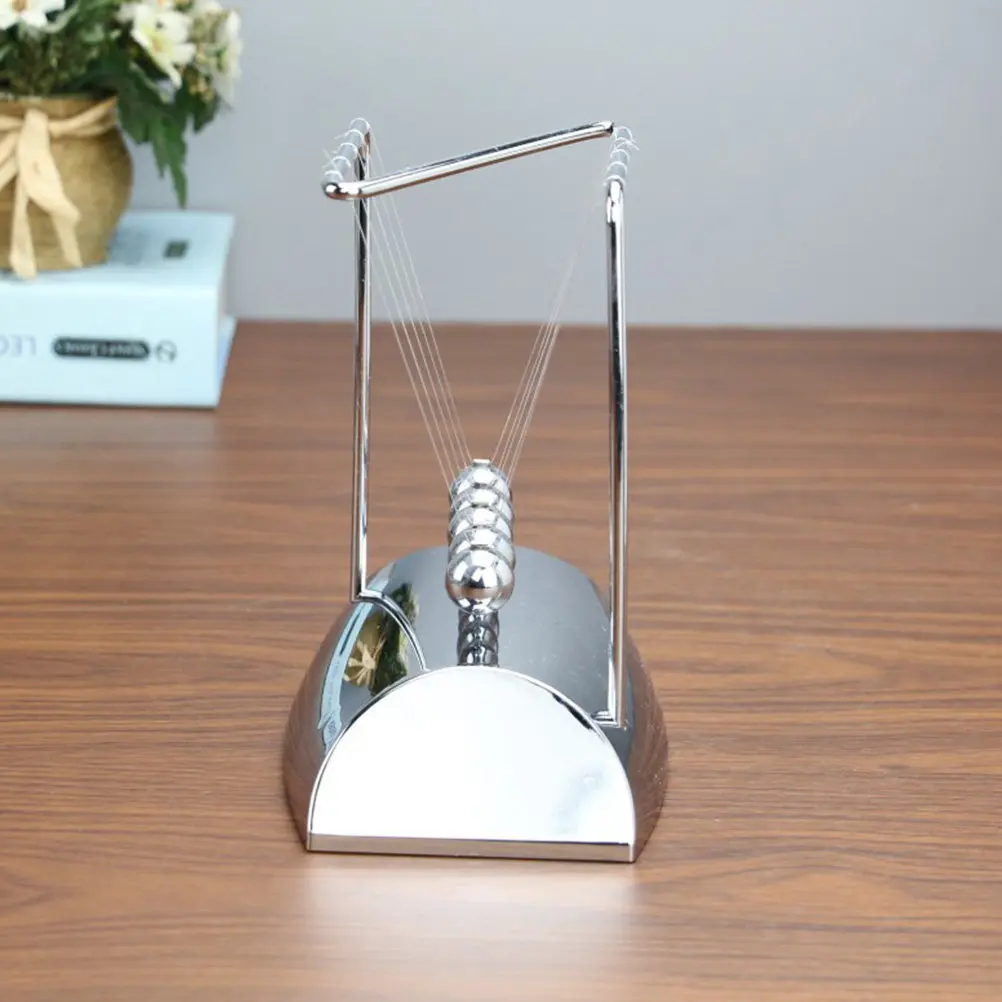 

Изысканный балансировочный шар Ньютона Z-образной формы, настольное украшение из нержавеющей стали и АБС-пластика, учебное пособие по физике, энергия