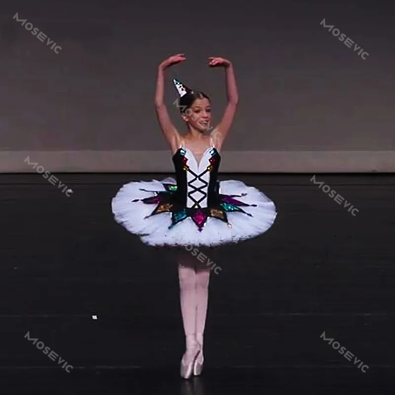 Tutú de Ballet profesional para niños, niñas y adultos, disfraces de Ballet clásicos Multicolor, vestido de bailarina