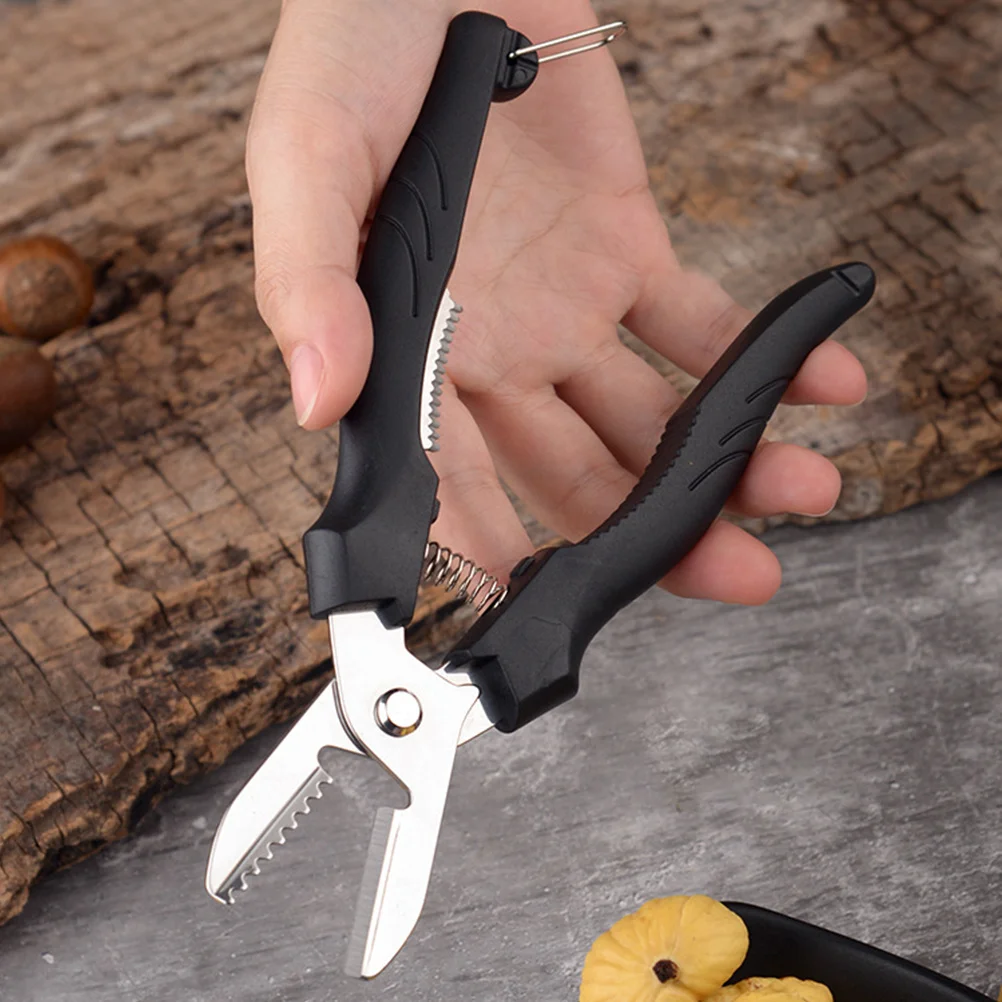 

Multifunctional Nut Cracker Tool Stainless Steel Chestnut Opener Walnut Sheller Pecan Cracking Kitchen Gadget Easy Use