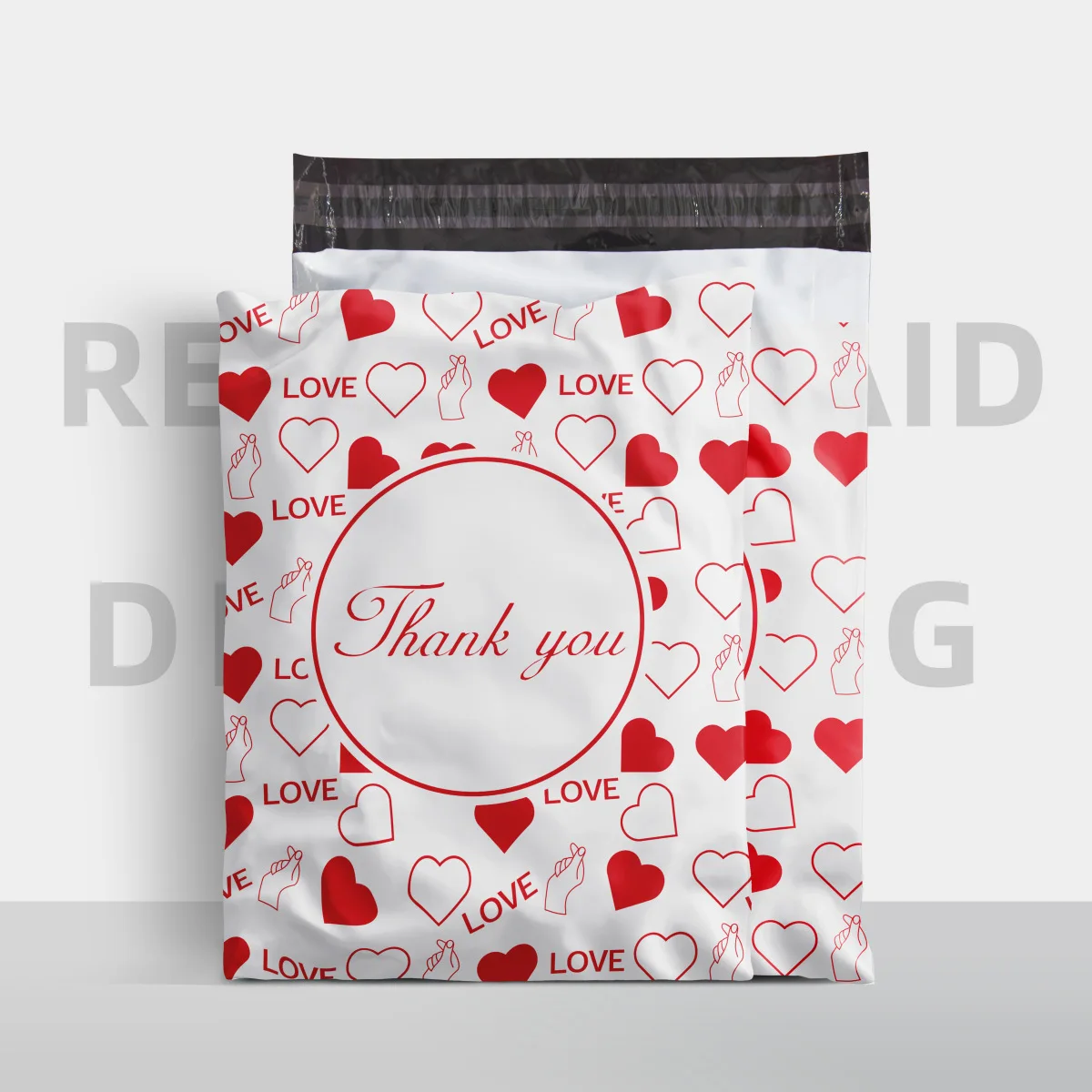 

THANK YOU Dot Printing Clothes Ecommerce Courier Postal Bags 50Pcs PE Express Party Gifts Storage Mailing Pouch Logistics Parcel