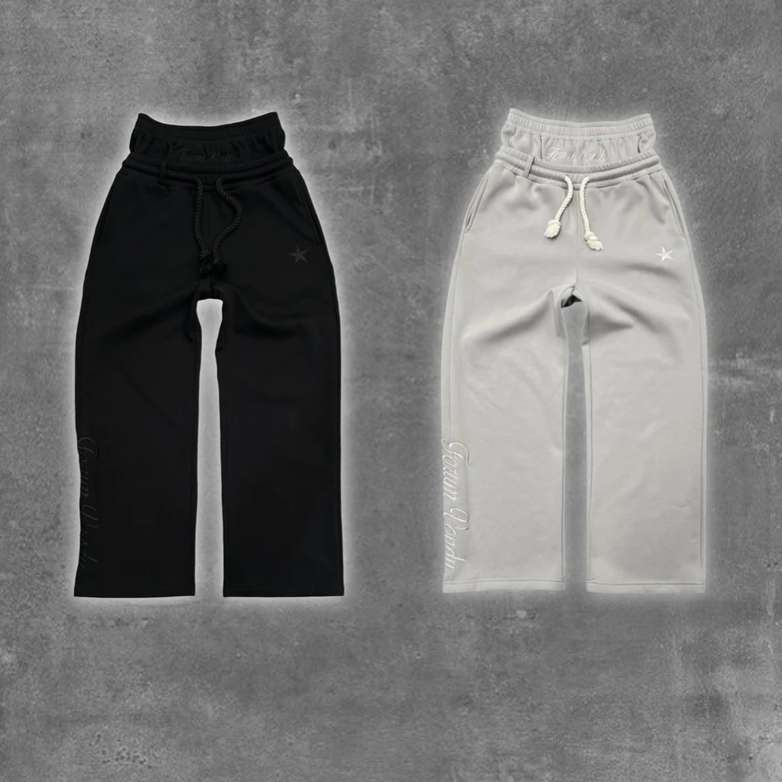 Двухслойные спортивные штаны в стиле ретро, брюки Y2K, мужские и женские брюки в стиле Харадзюку, хип-хоп, с вышивкой букв, мешковатые спортивные штаны, повседневные брюки на шнурке