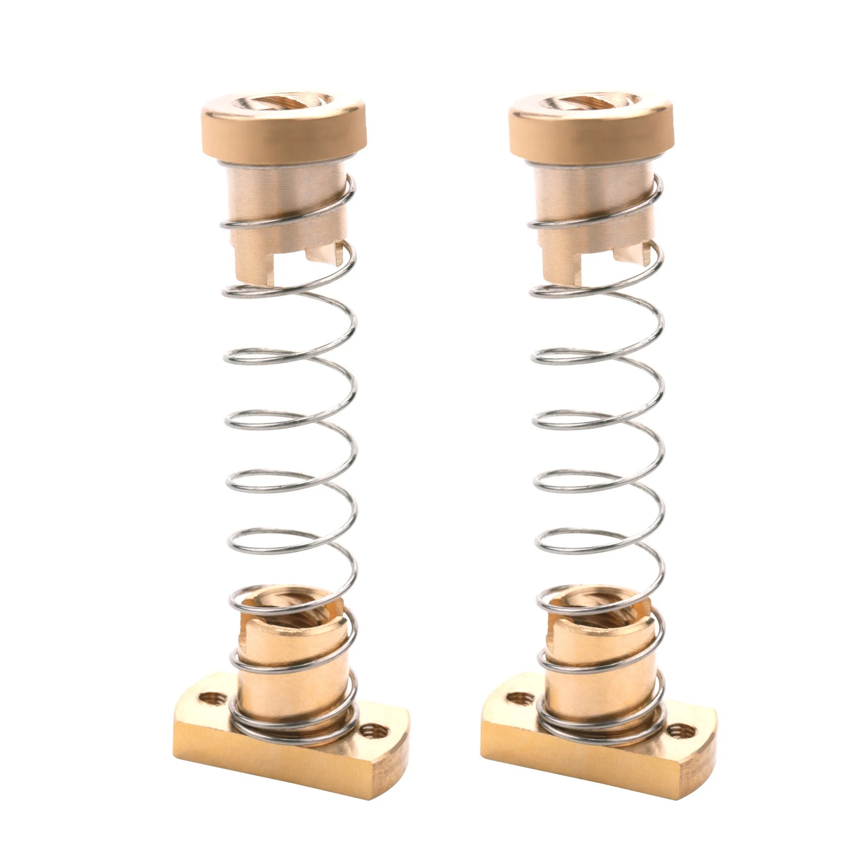 B03C-2 Sets CR10 Z Axis T8 Anti Backlash Spring Loaded Nut Elimination Space Brass Nuts For Upgrade Ender 3S Ender 3 Pro