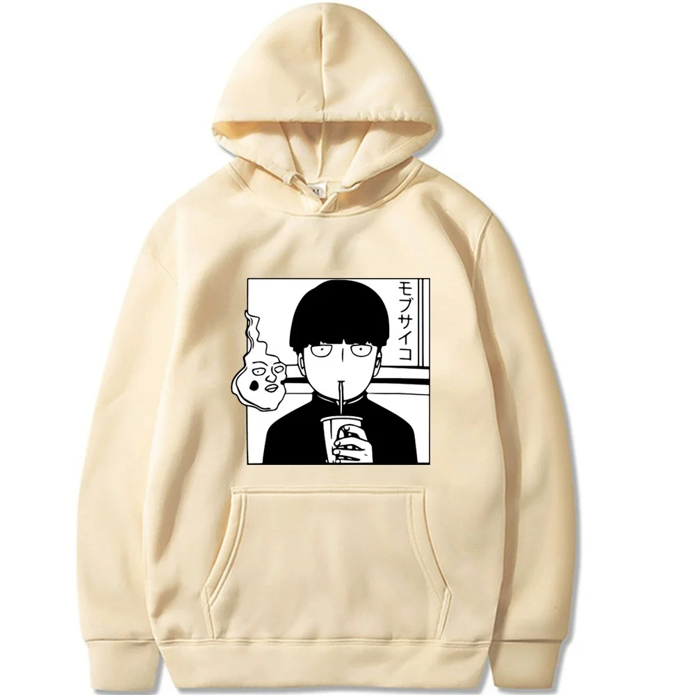 Superb 100-Day Comic Hoodie - Mob Psycho 100 Winter-Spring Men's Fashion Casual Multi-Functional Hoodie Comfortable and Warm