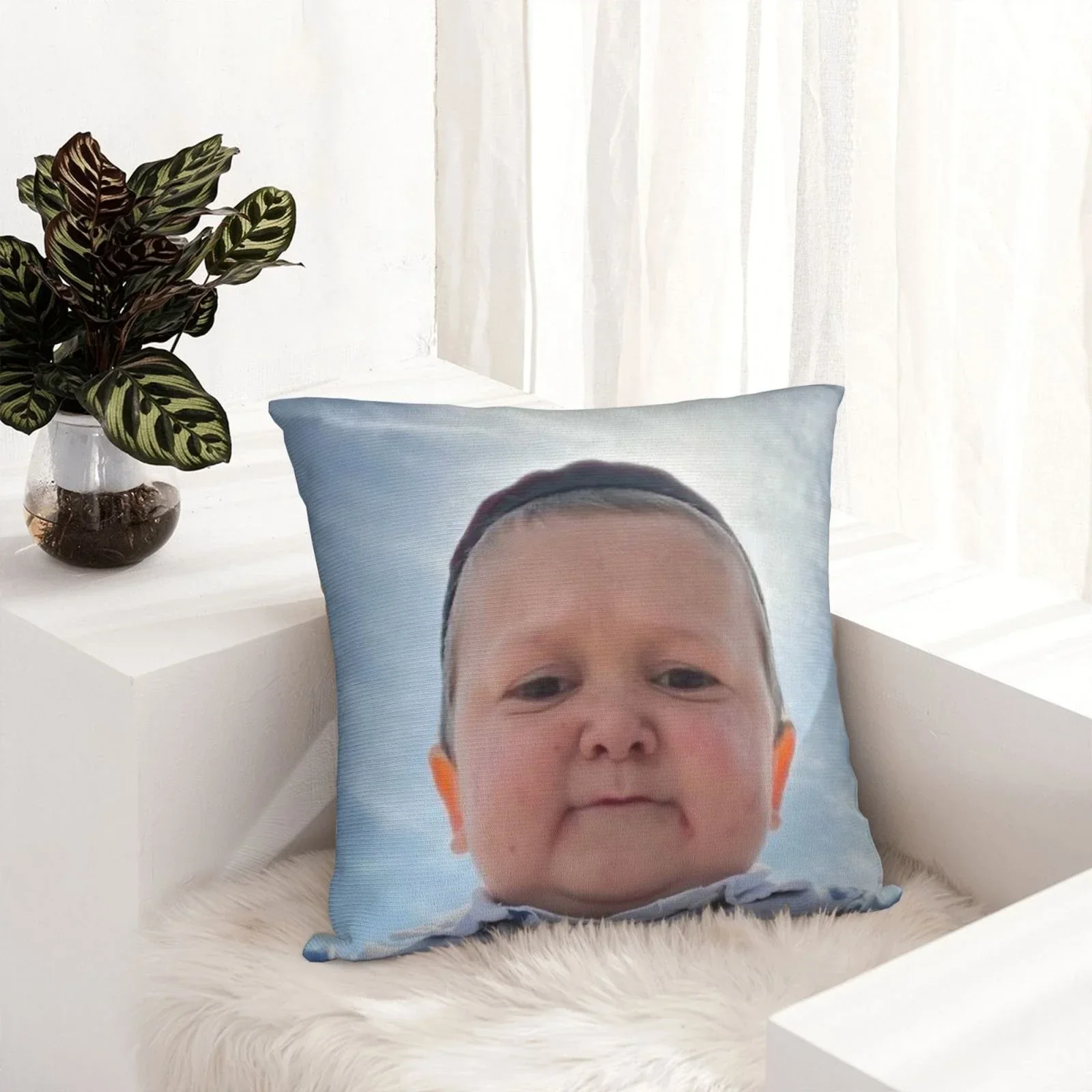 Funda de almohada cuadrada divertida Hasbulla Magomedov, funda de cojín, funda de almohada decorativa, 45x45cm