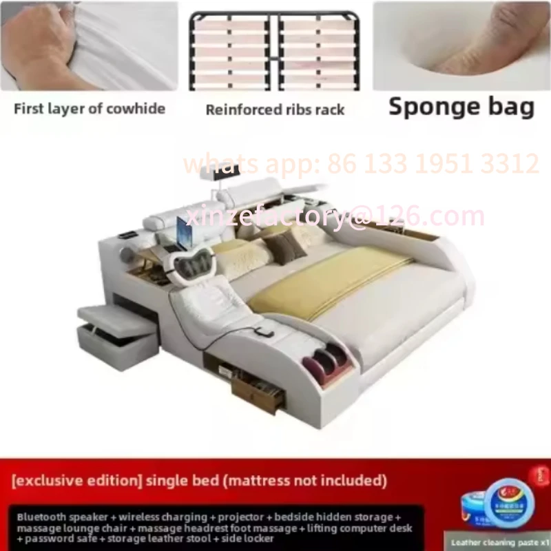 

Customizable Korean Modern Luxury Bed European Nature