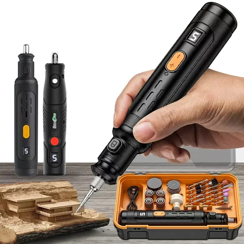 4.2V/8.4V Electric Grinding Machine Set Dremel Mini Electric Drill Grinding and Engraving Pen Accessories DIY Electric Tools