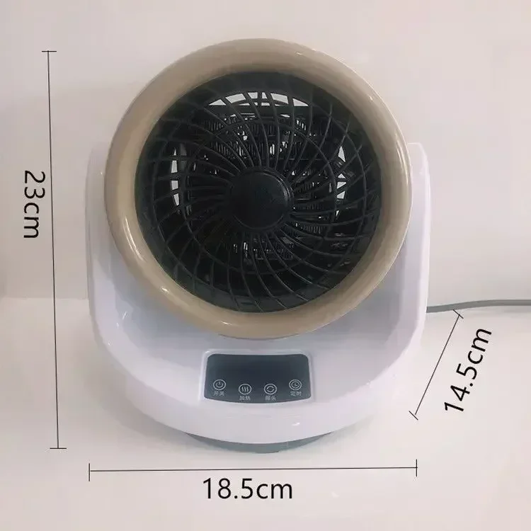 110V 220V new cooling and heating dual-purpose fan heater small office swing head remote control desktop fan heater 미니온풍기
