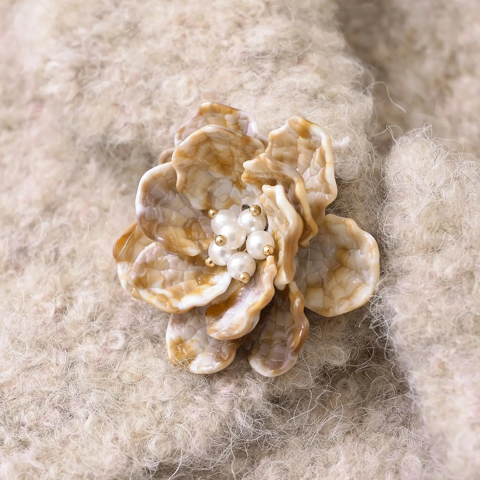 المرأة الخريف زهرة زر سترة الزخرفية امرأة الصلبة واحدة الصدر قصيرة محبوك معطف المرأة ملابس خارجية 9598175 #5