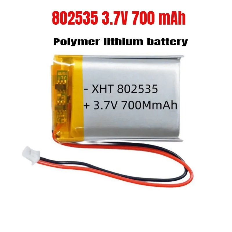 

802535 3.7V Lithium Battery Li Po Battery 700mAh Lipo Rechargeable Li Polymer Batteries for Wireless Mouce Beauty Instrument