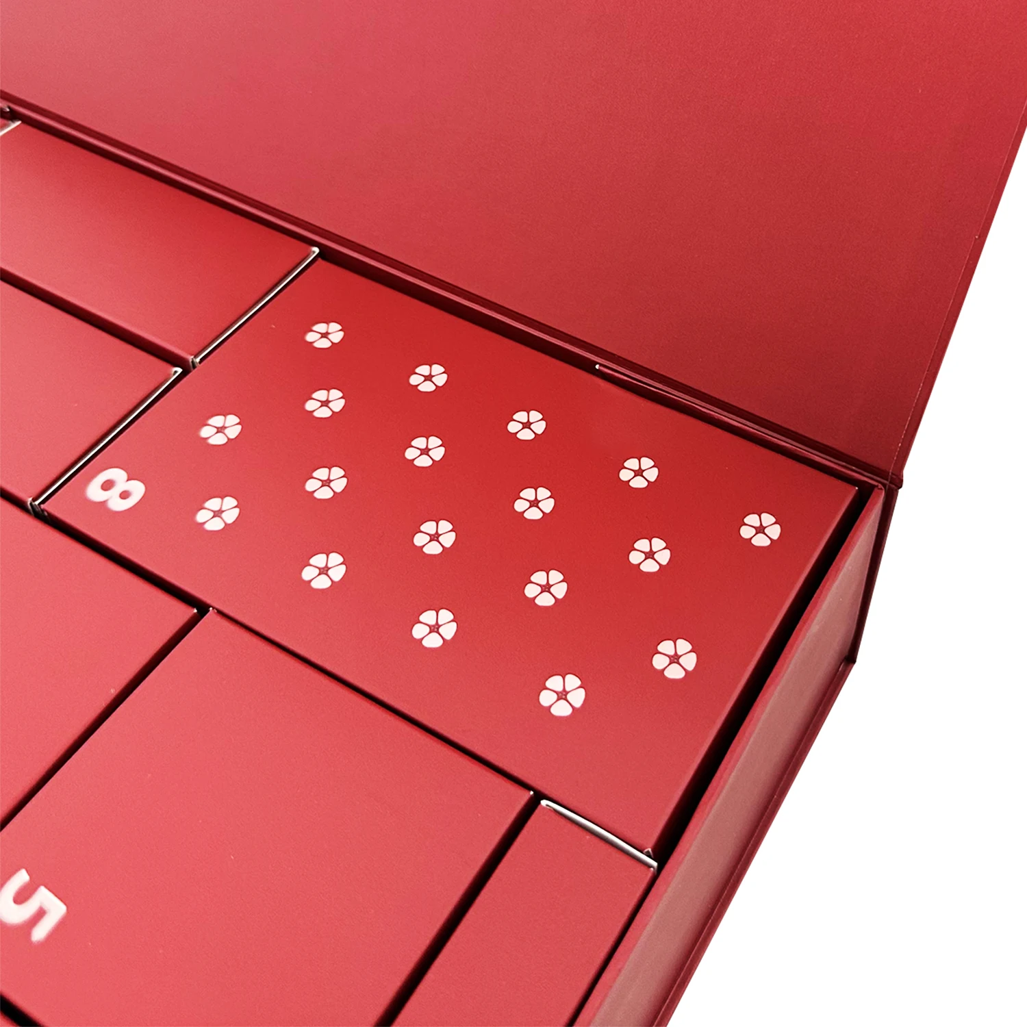 Christmas Gift Paper Calendar Box Wholesale Foldable Surprise Handmade Custom Advent Calendar Box