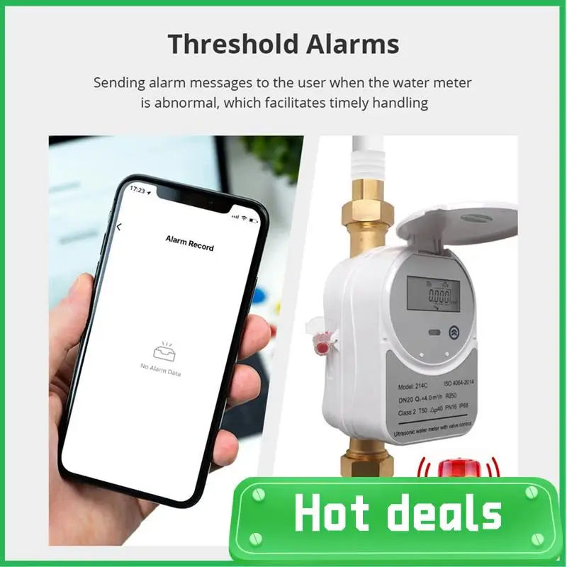 

Ультразвуковой счетчик воды Tuya Zigbee DN20 с клапаном, ЖК-дисплей, количество воды, измерение расхода, расхода, IP68, водонепроницаемость