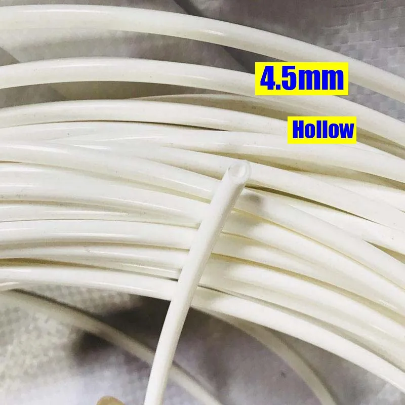 500g 4.5-5mm Diameter Thick Hollow Gradient Black PE Synthetic Rattan Material For Knit Repair Home Chair Table Basket Sofa