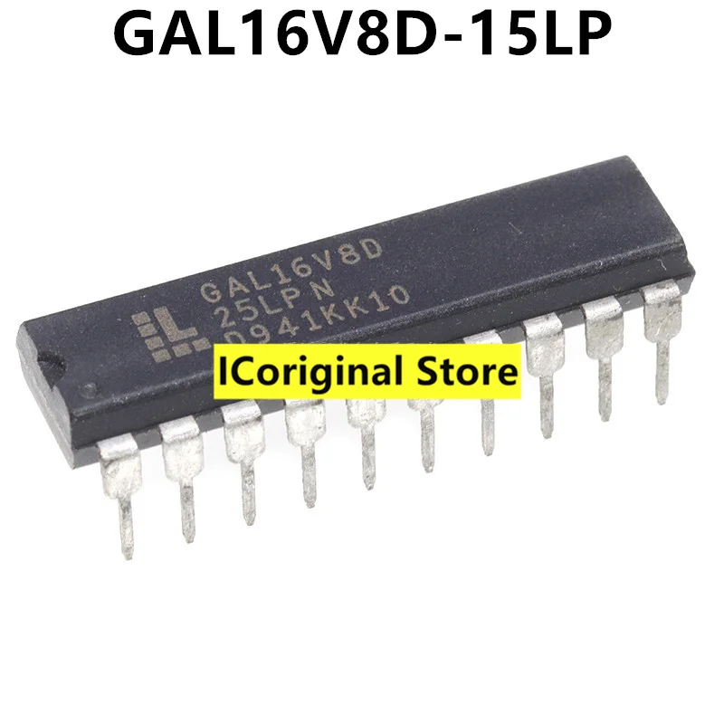 New and original GAL16V8D-15LP GAL16V8D-25LPN DIP-20 Programmable logic chip GAL16V8D IC chip