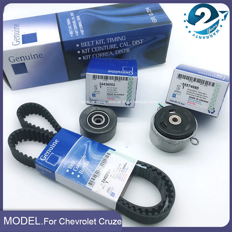 3 sztuk/zestaw oryginalny napinacz paska rozrządu zestaw dla chevrolet-aveo CRUZE ORLANDO OPEL ASTRA ZAFIRA OEM 24422964 55574864 24436052