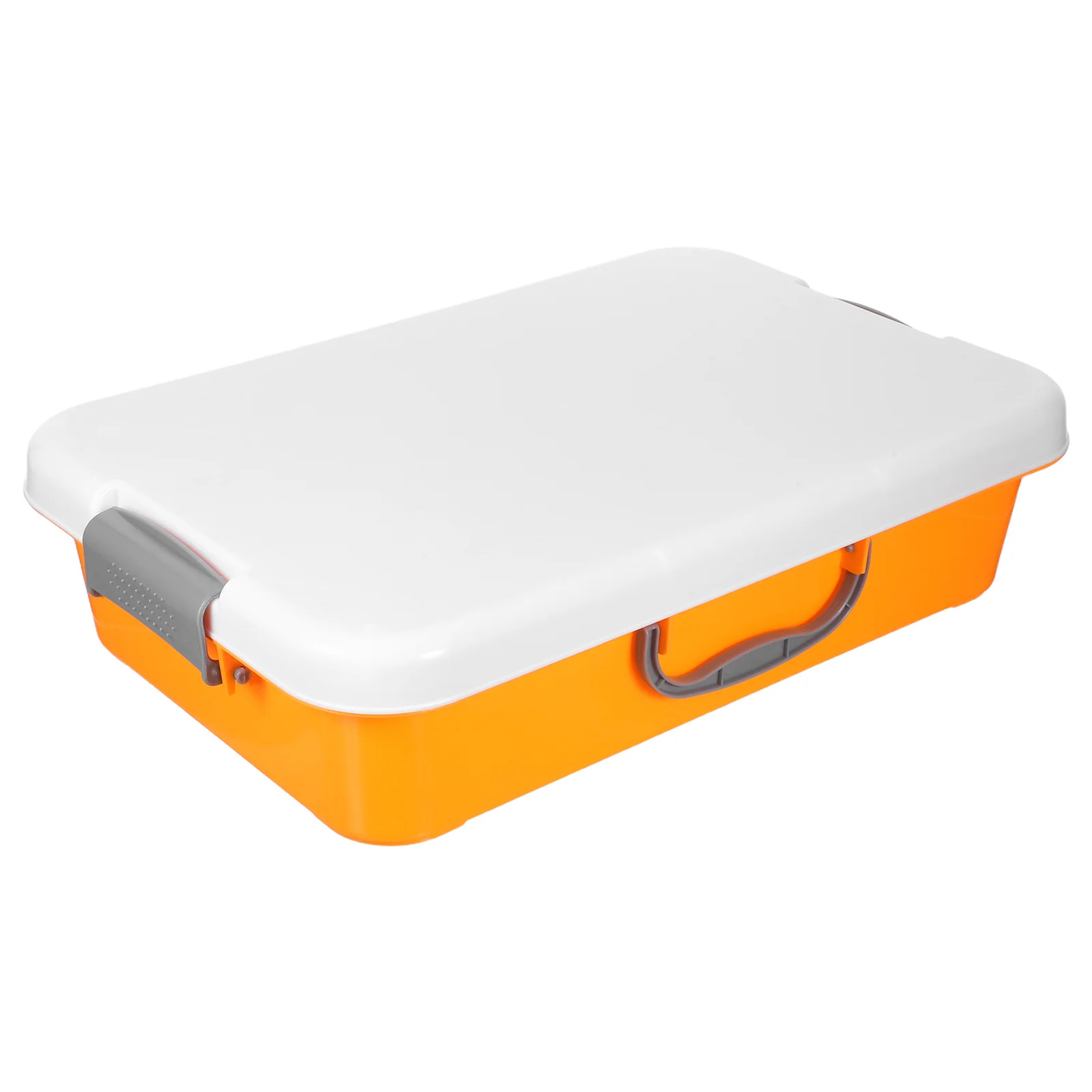 

Children's Sand Tray Storage Box Entertainment Suitcase Orange Portable Sandbox Toddler