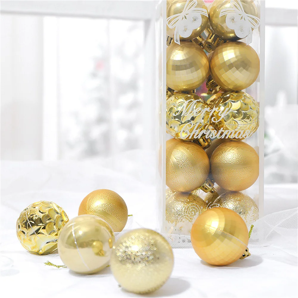 Shiny Sequins Balls Reusable Hangable Multicolor Christmas Balls Glittery Tree Ornaments for Seasonal Decor