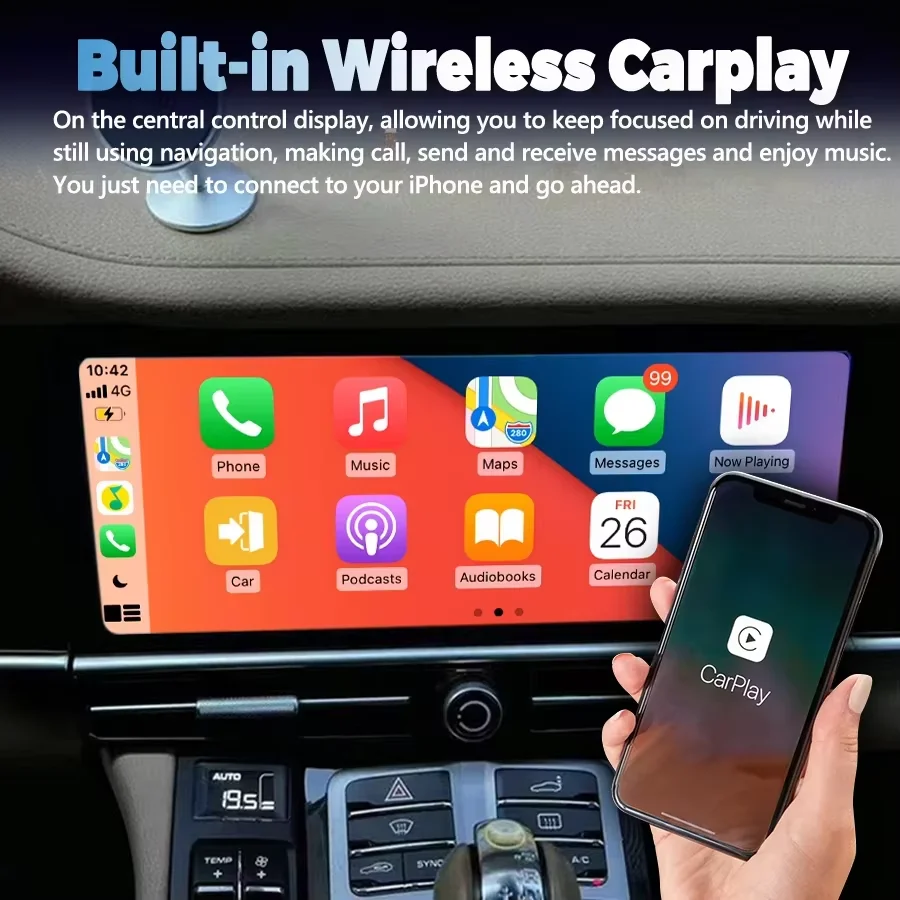 Upgraded Interactive Dual Screen For Porsche Panamera 2010-2017 Intelligent System Navigation GPS Car Multimedia Player CarPlay