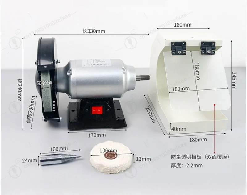

Dental Lab Dual‑Head Bench Polishing Machine, Desktop Double‑Head Grinder for Denture Polishing & Oral Restoration Processing