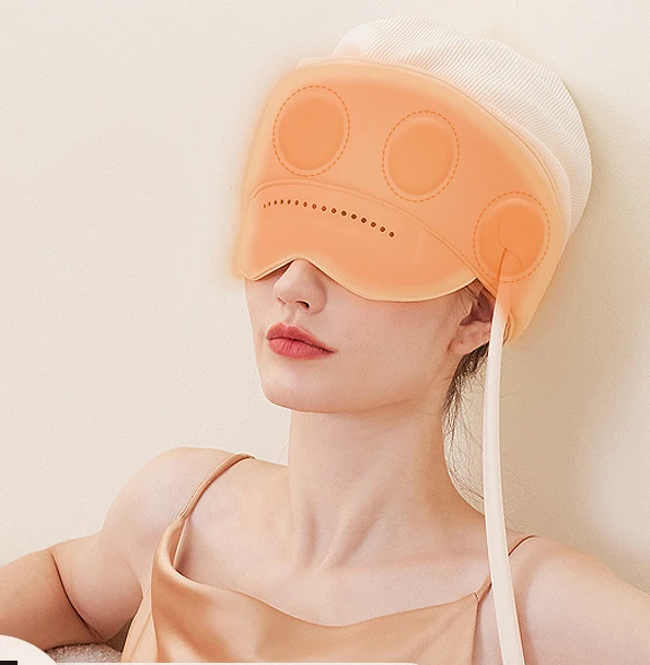 Electric Scalp Massager, Air Compression Head Massager Helmet with Heating and Kneading, Portable Head Wrap for Pain Relief