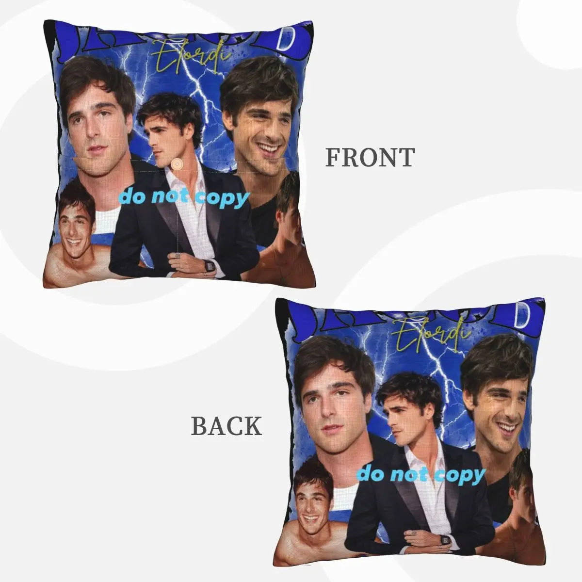 Jacob Elordi Australian Actor Square Linen Pillowcase Cushion Cover Polyester Decor Bedroom Home Comfort Throw Pillow