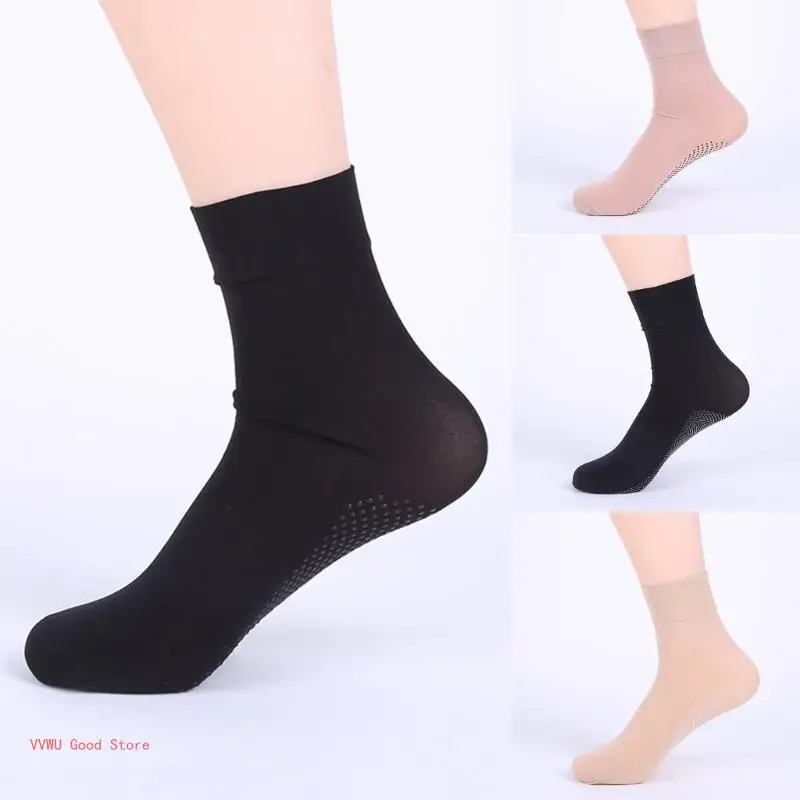 Soft Ankle Socks for Women Winter Foot Massage Socks Breathable Socks Simple Booties Socks Casual Dress Sock