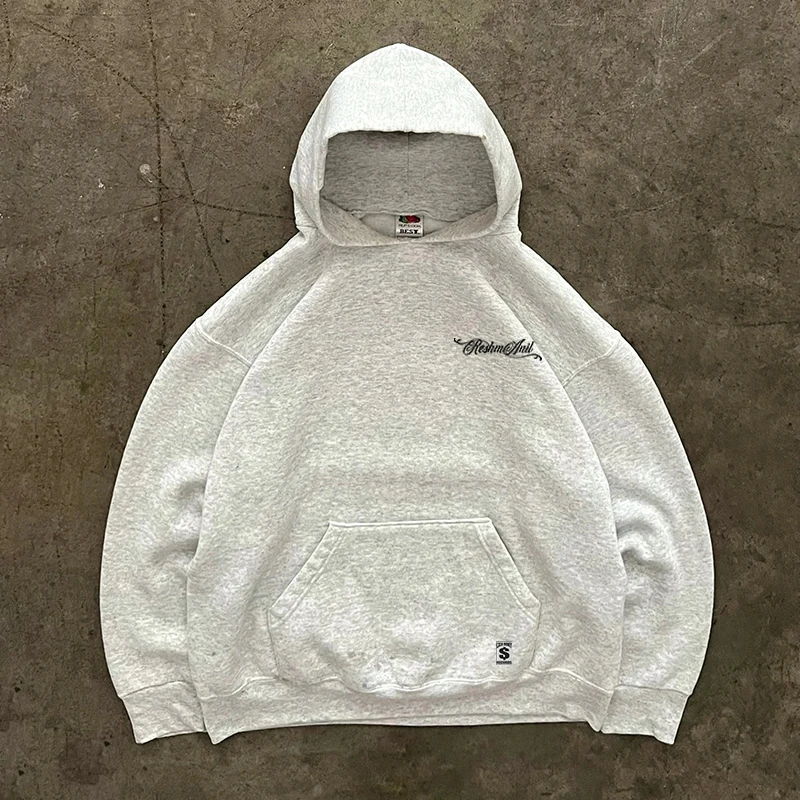 Oversize Cotton Hoodie Couple Matching Sweatshirts Men Women Large Loop Cotton Fashionable All Seasons 480g Weight Unisex