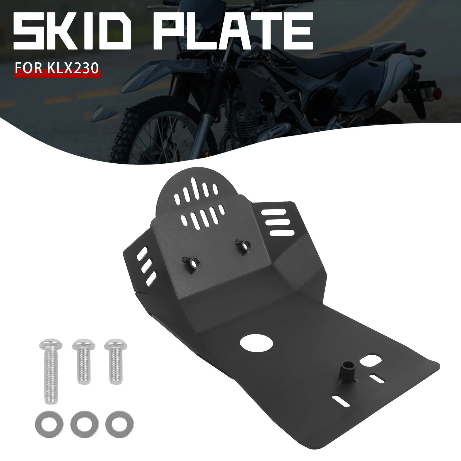 For KAWASAKI KLX230L KLX230 KLX230R KLX 230 2020-2023 Lower Engine Chassis Protection Belly Pan Cover Guard Bottom Skid Plate