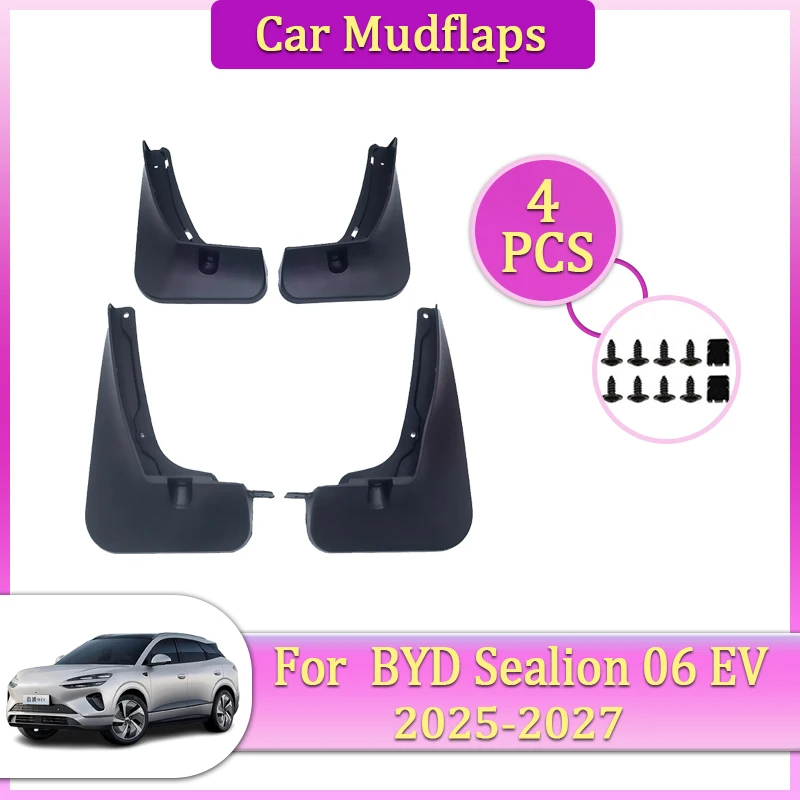 

Car Mudguards Parts For BYD Sealion 06 EV 2025 2026 2027 Front Rear Wheel Mudflaps Fender Flare Cover Guard Auto Mud Accessories