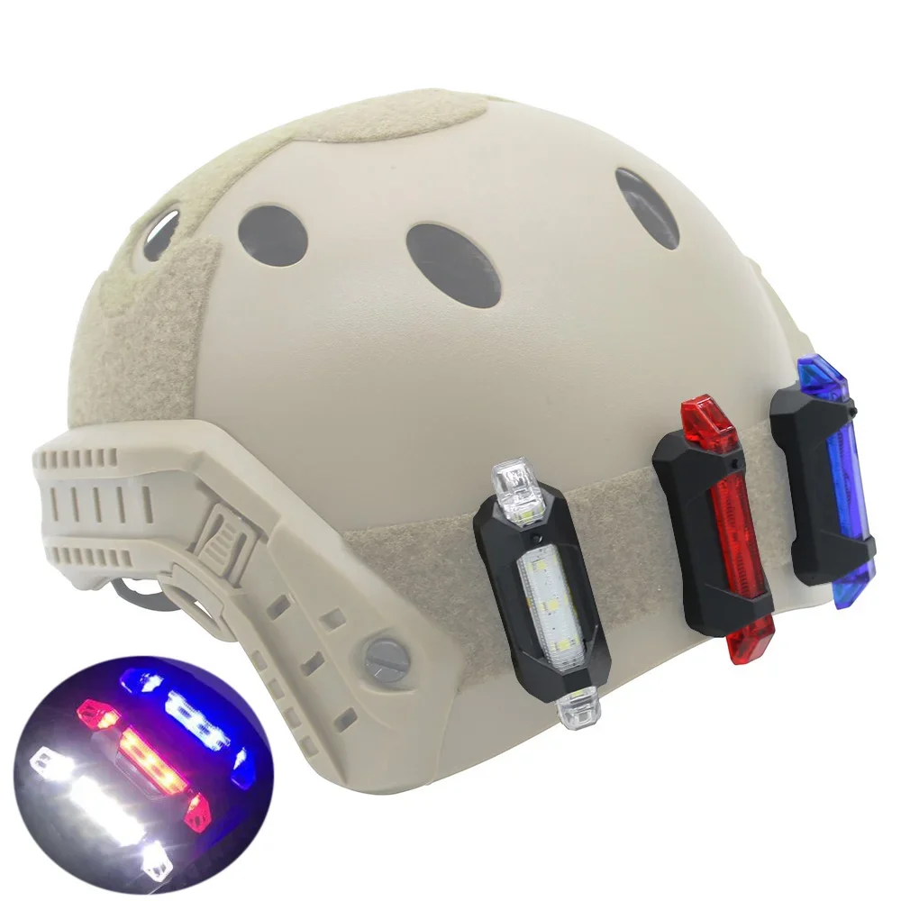 USB Rechargeable Waterproof Outdoor Shooting Combat Training LED Light Survival Signal Light Tactical Helmet Light ﻿