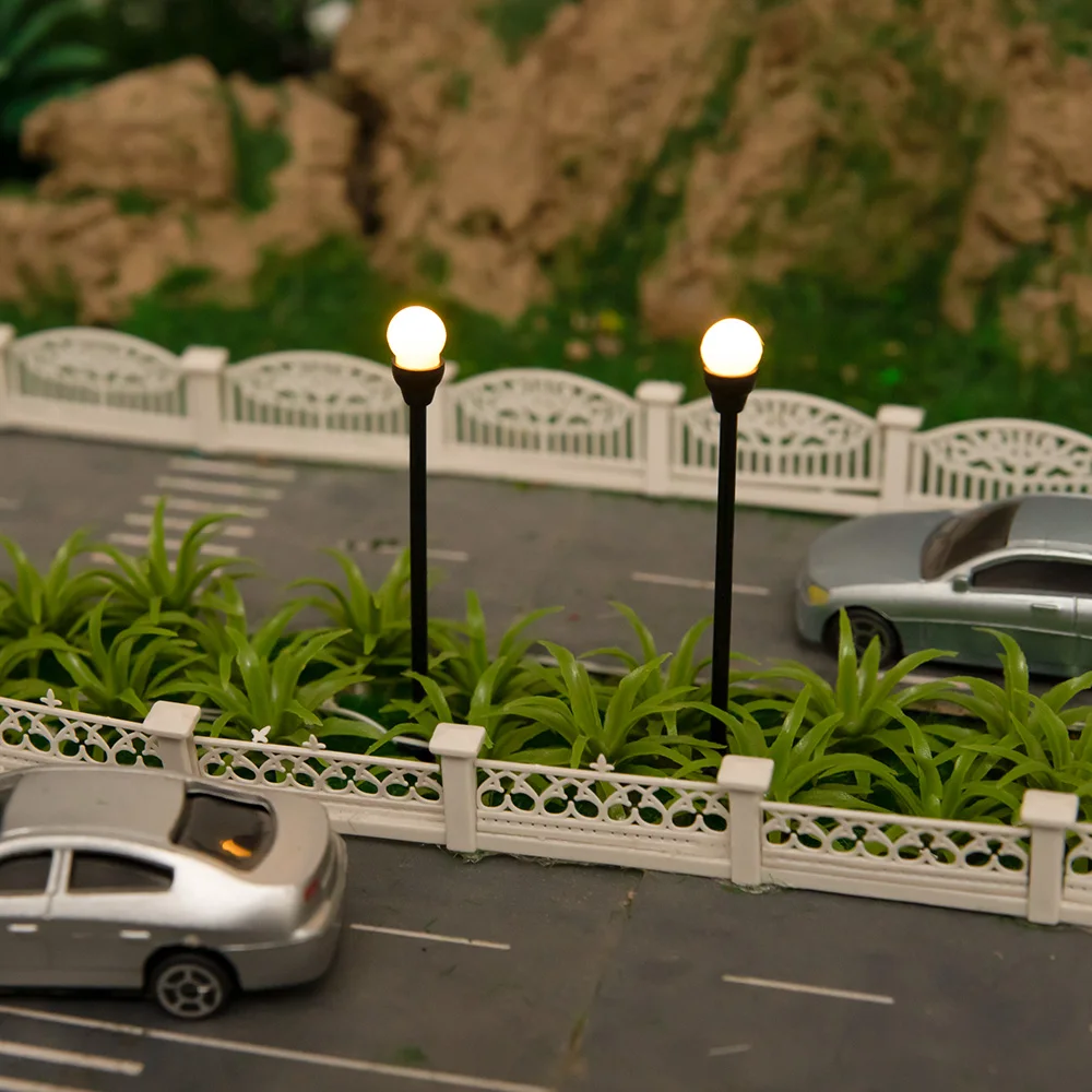 10 peças 6.5v modelo de lâmpada em miniatura luz para fazer modelo diy/layout de trem ferroviário/paisagem de mesa/iorama