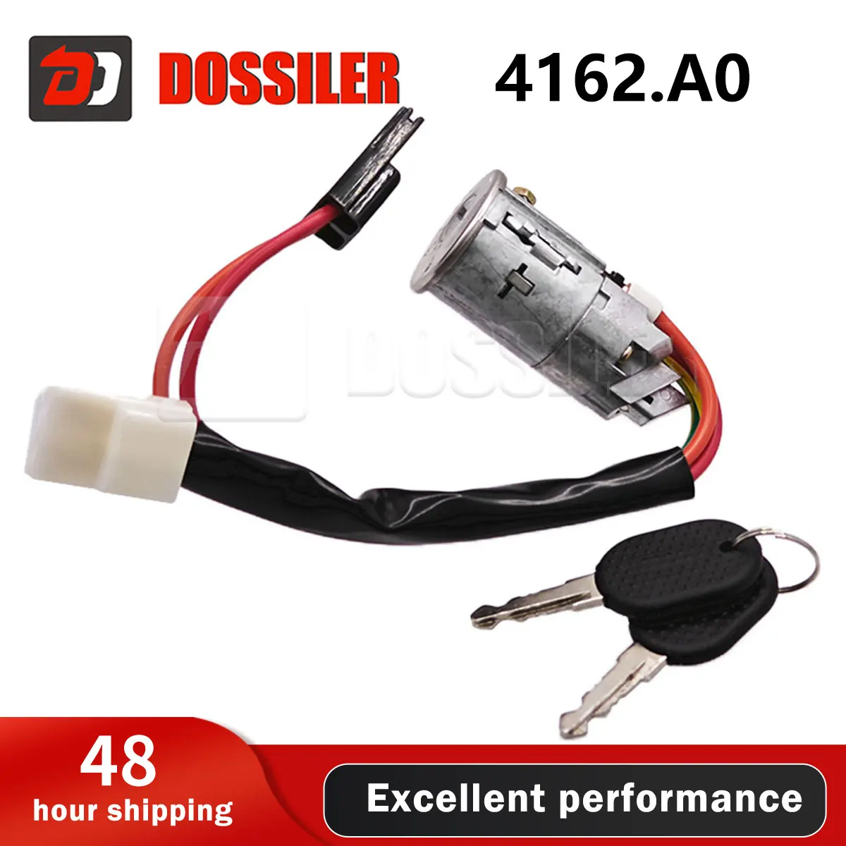 4162.A0 Dossiler Ignition Switch Lock Barrel Cylinder with Key for Peugeot 306 1993 1994 1995 1996 1997 1998 1999 2000 2001  416